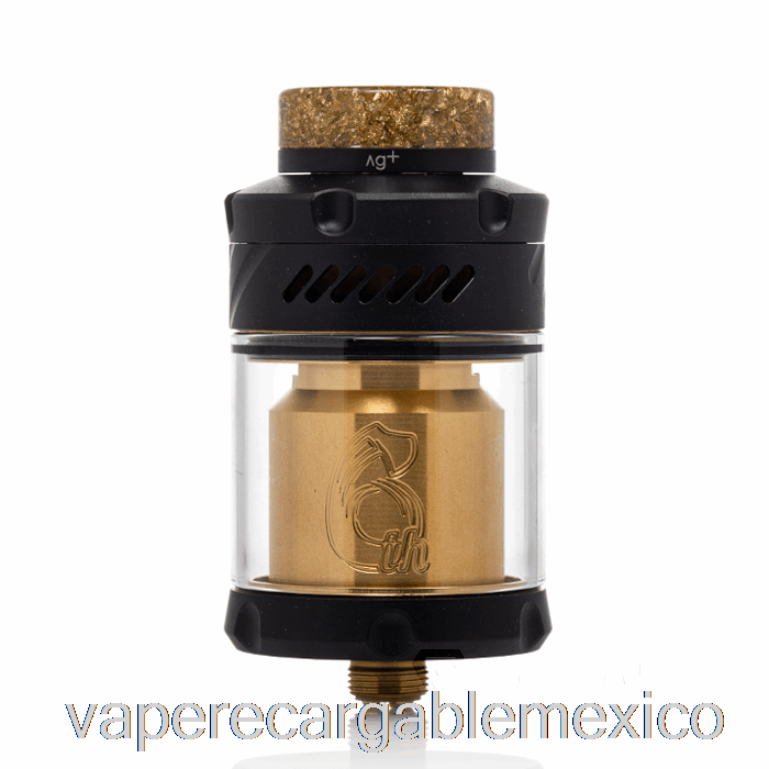 Vape Recargable Hellvape Dead Rabbit V3 25mm Rta [6º Año] Oro Negro
